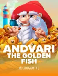 andvari the golden fish game logo